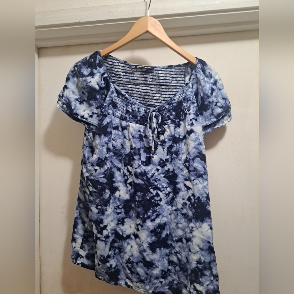 Ladies Sarah Michelle XL Blue Top